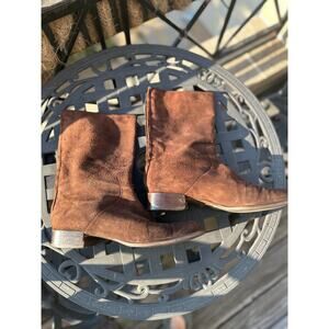 Ralph Lauren Collection Suede Women's Boots Dark Chocolate Brown 9.5 Shoes